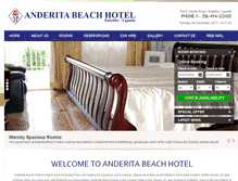 Tablet Screenshot of anderitabeachhotel.com